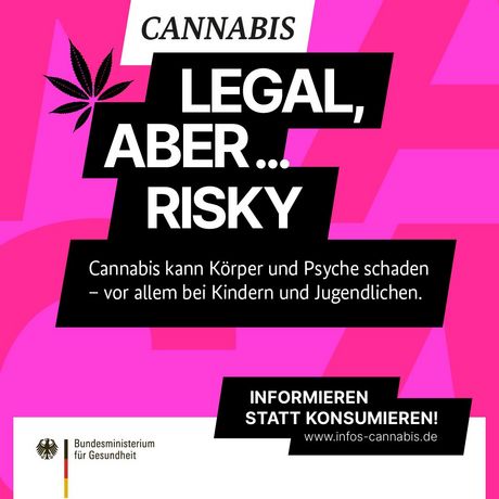 PLakat Cannabis Bundesministerium für Gesundheit